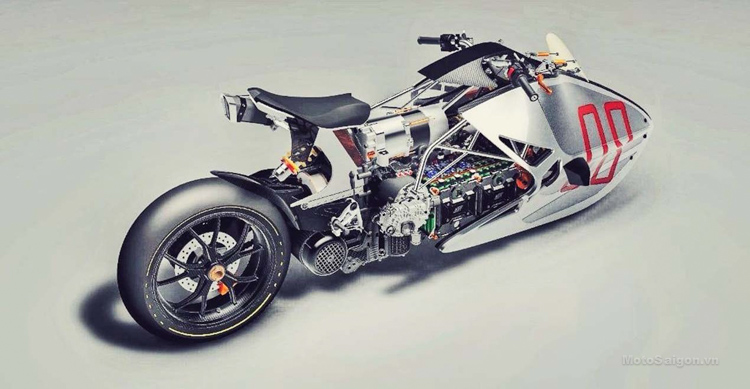 Xế độ kịch độc Ducati Bullet hình viên đạn siêu đẹp trang bị động cơ điện 5