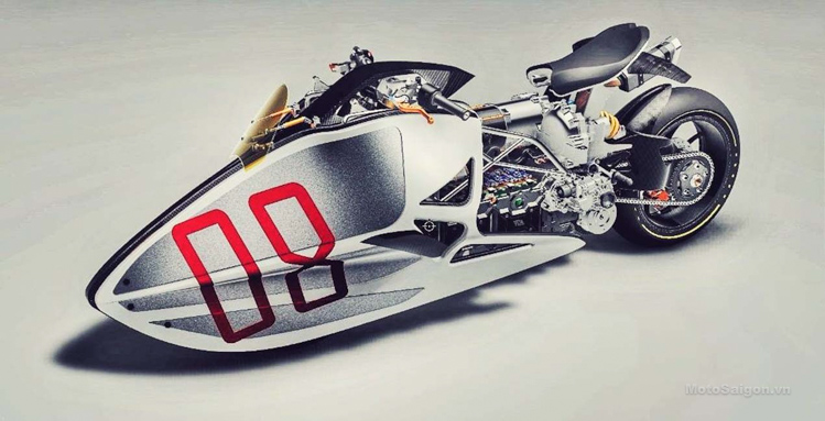 Xế độ kịch độc Ducati Bullet hình viên đạn siêu đẹp trang bị động cơ điện 9